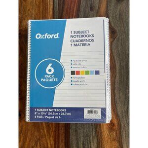 6 Spiral Notebooks